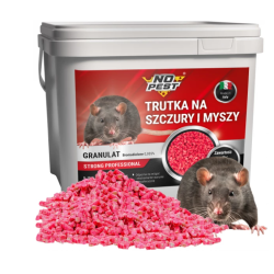 No Pest® Bromadiolon 0,05 g/kg – rotes Granulat / Pellets 3 kg