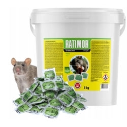 Ratimor® Difenacoum – Köderpaste für Mäuse und Ratten 3 kg