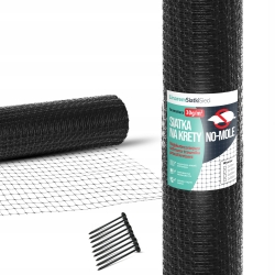 Maulwurfsnetz 2 × 200 m – Maschenweite 16 × 16 mm + Befestigungsanker