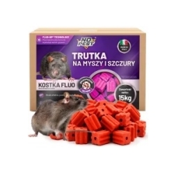 No Pest® Brodifacoum fluoreszierende Köderblöcke gegen Ratten und Mäuse – 15 kg