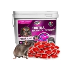 No Pest® Brodifacoum fluoreszierende Köderpaste gegen Mäuse und Ratten – 3 kg