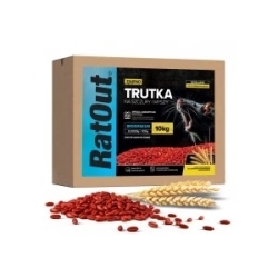 RatOut® Brodifacoum vergiftetes Getreide gegen Mäuse und Ratten – Karton 10 kg