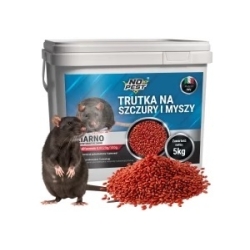 No Pest® Brodifacoum rotes Ködergetreide gegen Ratten und Mäuse – 5 kg
