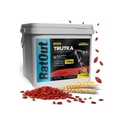 RatOut® Brodifacoum vergiftetes Getreide gegen Mäuse und Ratten – Eimer 7,5 kg