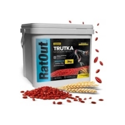 RatOut® Brodifacoum vergiftetes Getreide gegen Mäuse und Ratten – Eimer 3 kg