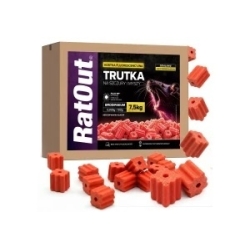 RatOut® Brodifacoum MaX Power fluoreszierende Köderblöcke – Karton 7,5 kg