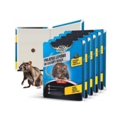 5× große No Pest Klebefalle für Ratten, Mäuse und Nagetiere 40 × 25 cm