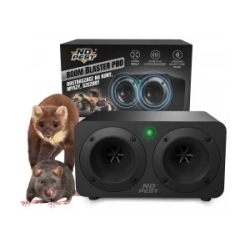 Professioneller No Pest® BioniC BOOM Blaster – Vertreiber gegen Marder, Ratten, Mäuse und Nagetiere