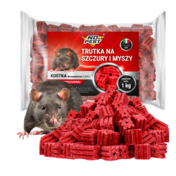 No Pest , Bromadiolon , wachswuerfel, Bekaempfung von Maeusen und Ratten.