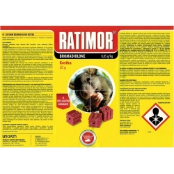 RATIMOR, Bromadiolon,  0,05 g/kg, Wachsblock, 3 kg